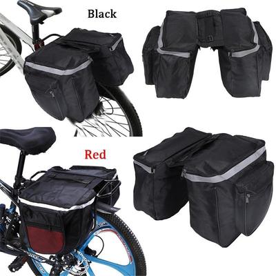 O lado impermeável da cremalheira do assento traseiro da bicicleta empacota o saco dobro do pannier