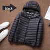 Men's Oversized Hooded Down Jacket - Short, Thin, Stand-up Collar, Large Size