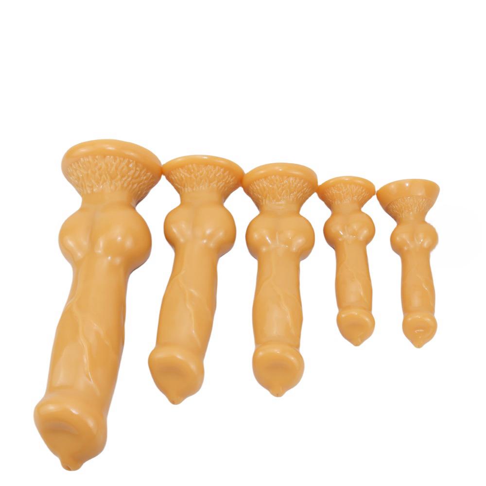 5-Size Realistic Dog Dildo – Extra Large, Thick, Long & Soft Animal Penis Toy for Women – Stretching Anal Plug & Adult Toy