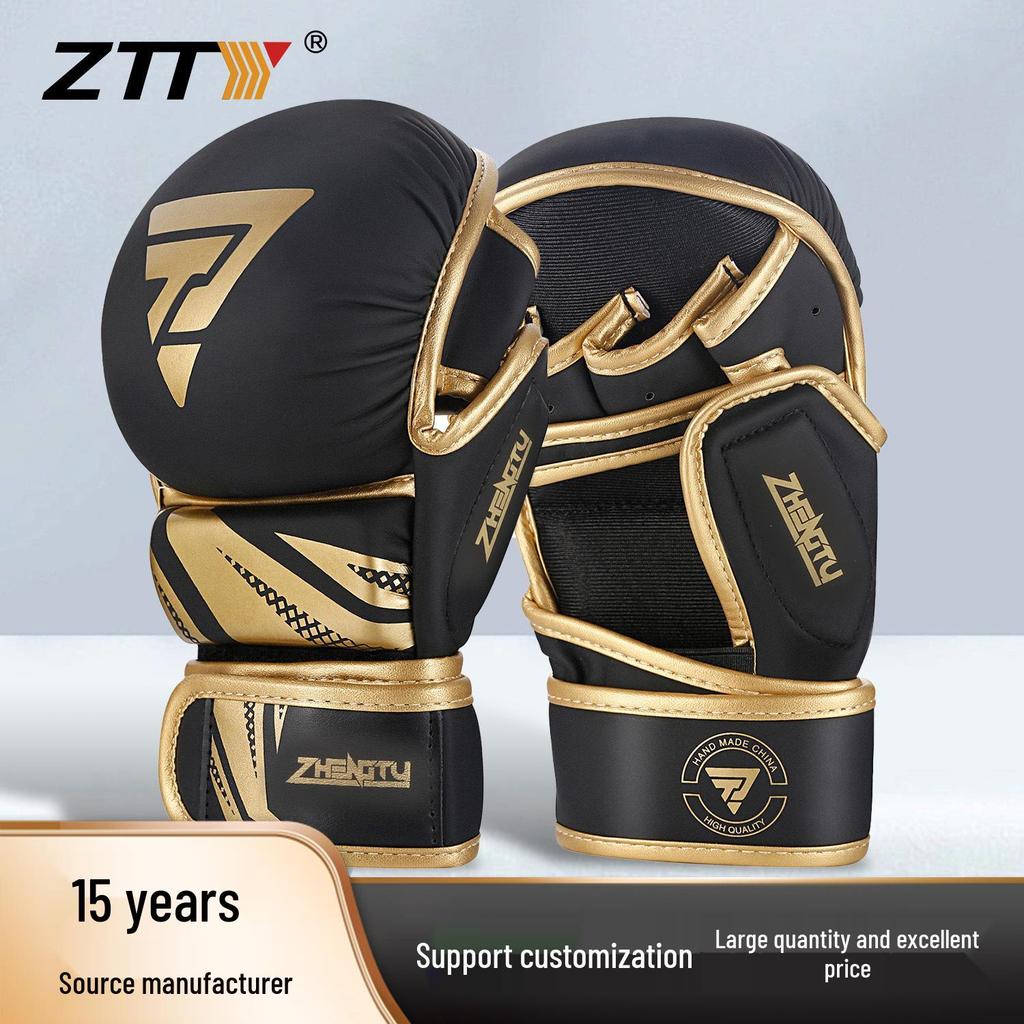 ZTTY Unisex Boxing Gloves with Thick Padding for Adult Training and UFC.