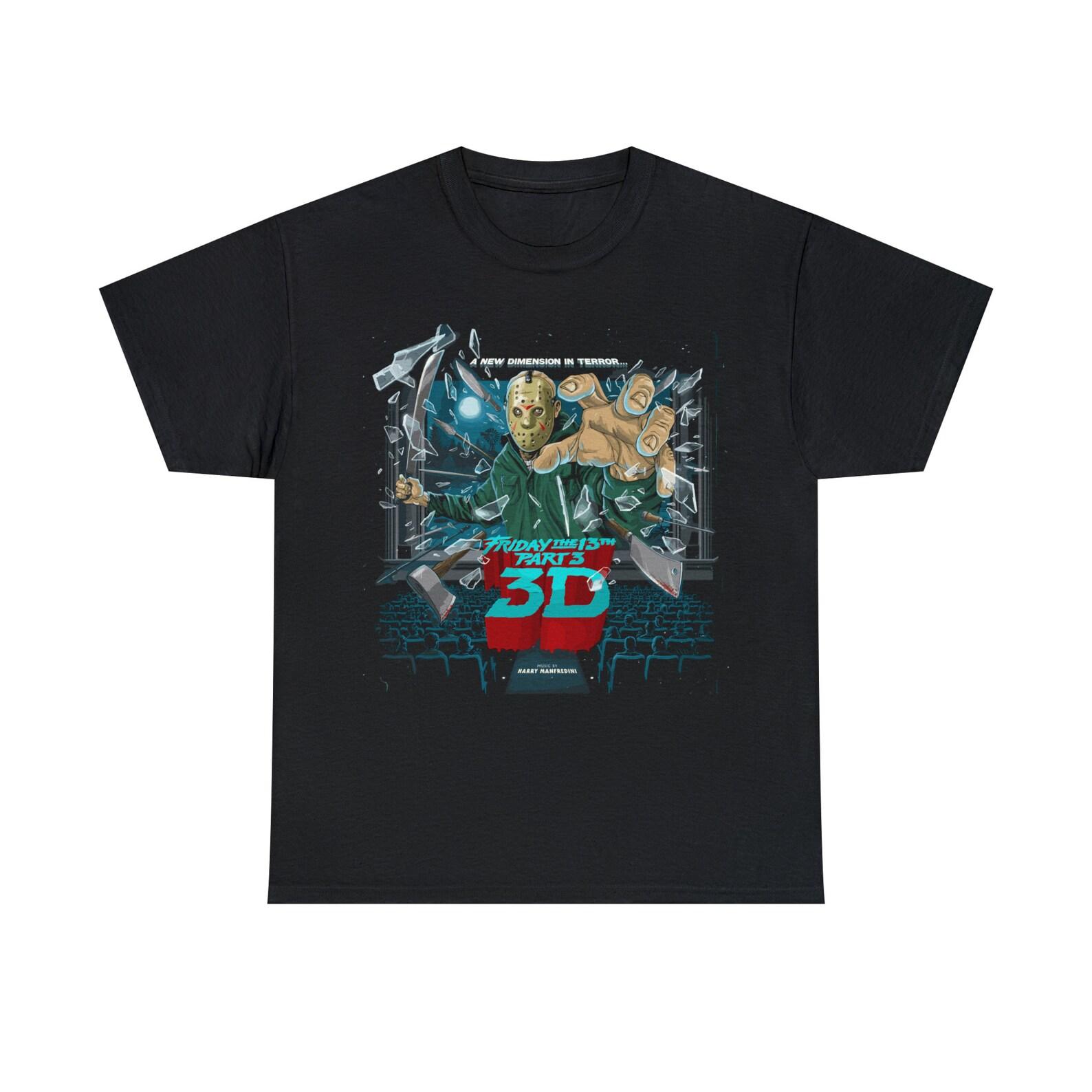 Friday the 13th Part 3 in 3D - Music by Harry Manfredini Gildan Unisex Heavy Cotton Tee 150