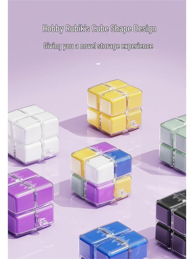 Portable Pill Box Organizer: 7-Day Sealed Dispenser with Large Capacity for On-the-Go Medication