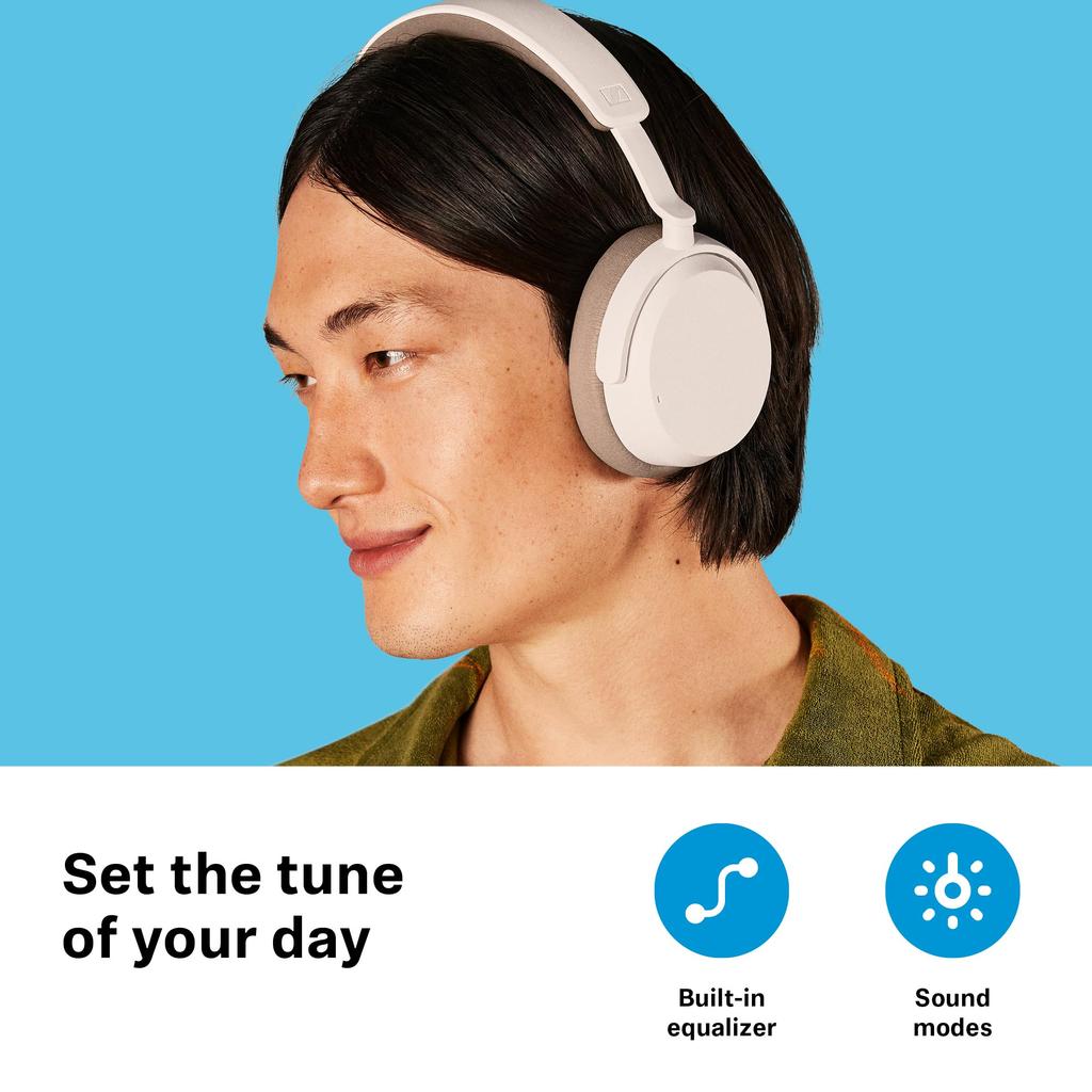 Sennheiser ACCENTUM Wireless ANC Headphones with Ambient Mode and Up To 50 Hours Playback, White
