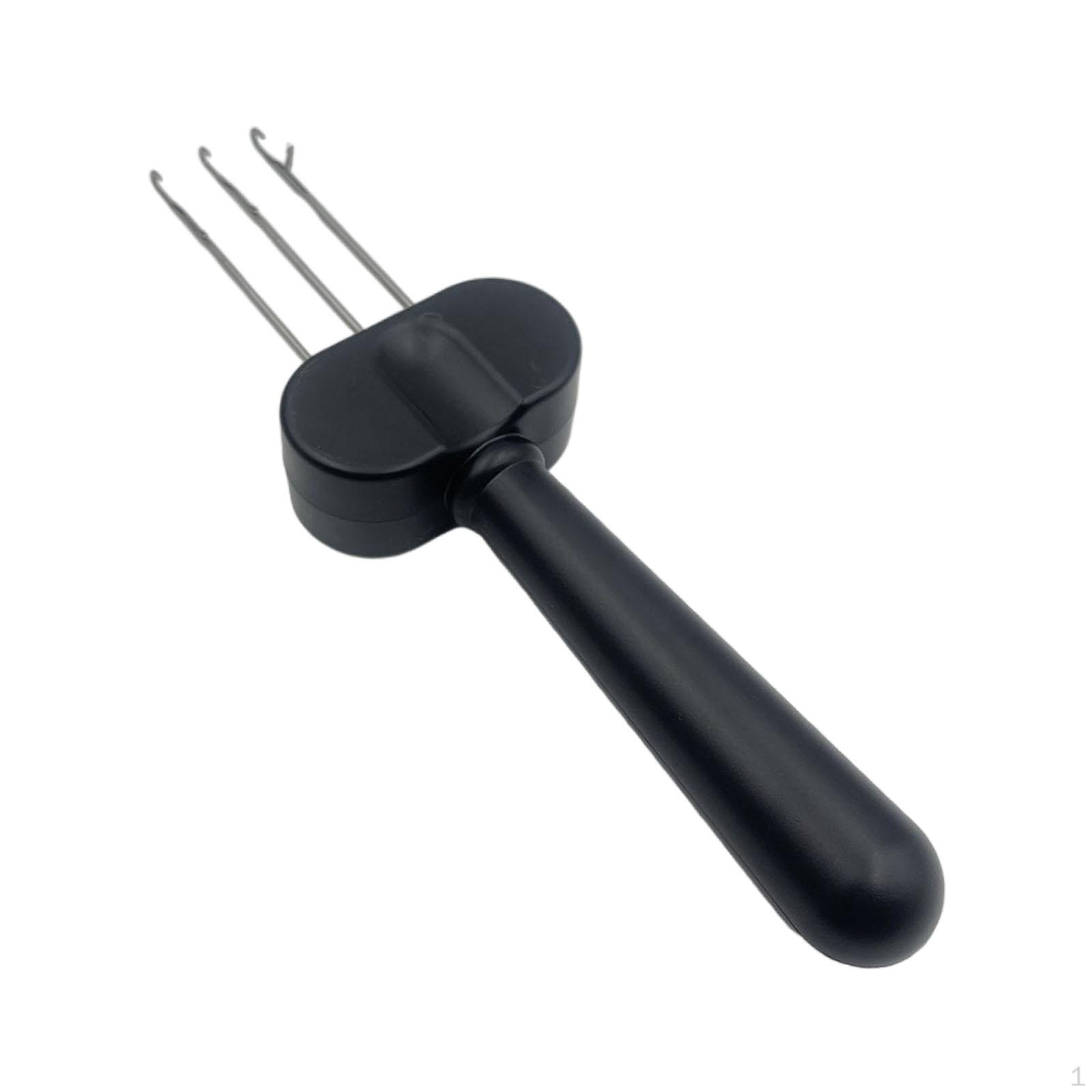 

Cord Knitting Tool Comfortable Grip Creative Portable Maker for on Projects 3 Hooks