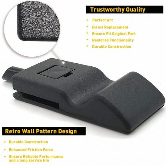 2PCS Door Lock Knobs Front/Rear Ebony For Chevy/GMC Silverado/Sierra 07-13 NEW