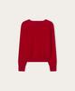 ATA Cadiz Wool Cashmere V-Neck Pullover_Red