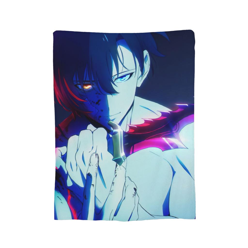 Anime Solo Leveling Blanket Fleece All Season  Multi-function Lightweight Throw Blankets for Bedding Travel Bedspreads