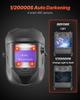 Welding Helmet Auto Darkening, 100 x 59.4 mm True Color Welding Hood, Solar-Powered Welder Mask with 4 Arc Sensors, Wide Shade 4/5-9/9-13 for TIG MIG