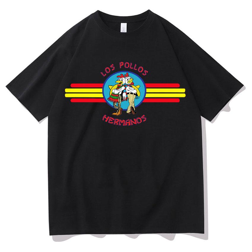 TV Series Tshirts Funny Los Pollos HerUnisexos Chicken Brothers Oversized Tee Shirt Unisex Cozy Tshirt Streetwear Summer Casual Tees