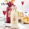 Durable Burlap Wine Bag 12Pcs Bags Non-woven Fabric with Heart-shaped Bottle Packaging Gift Tags Breathable Red