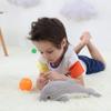 Apricot Lamb Grey Dolphin Plush Toy for Kids, Soft and Cute, Fluffy Grey Dolphin for Girls and Boys, 30cm