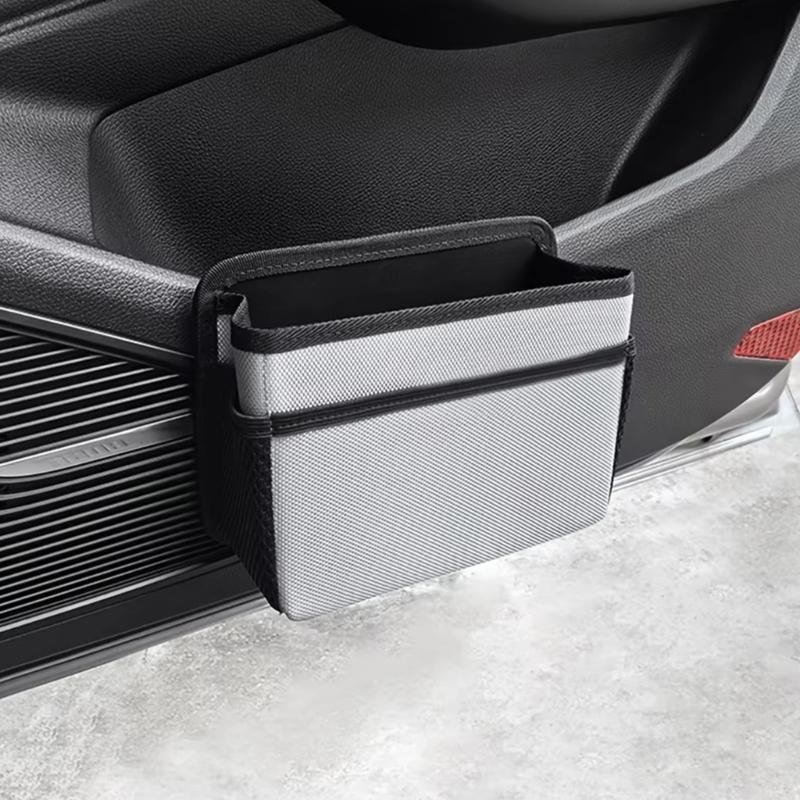 Portable Car Trash Bin Foldable Auto Garbage Container Hanging Storage Box for Front and Back Seat Storage In SUVs Truck