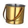 1.5L Ice Bucket Beer Holder Portable Handle Stainless Steel Drink Tub for Cocktails Home Bar