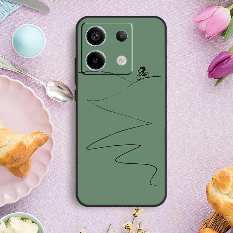 MTB Mountain Bike Cycling Bicycle Case For Xiaomi Redmi Note 14 10 11 12 13 15 Pro Plus Cover For Redmi 15 15C 13C 12C 10C 14C