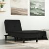 VidaXL Chaise Longue Black Fabric 352842