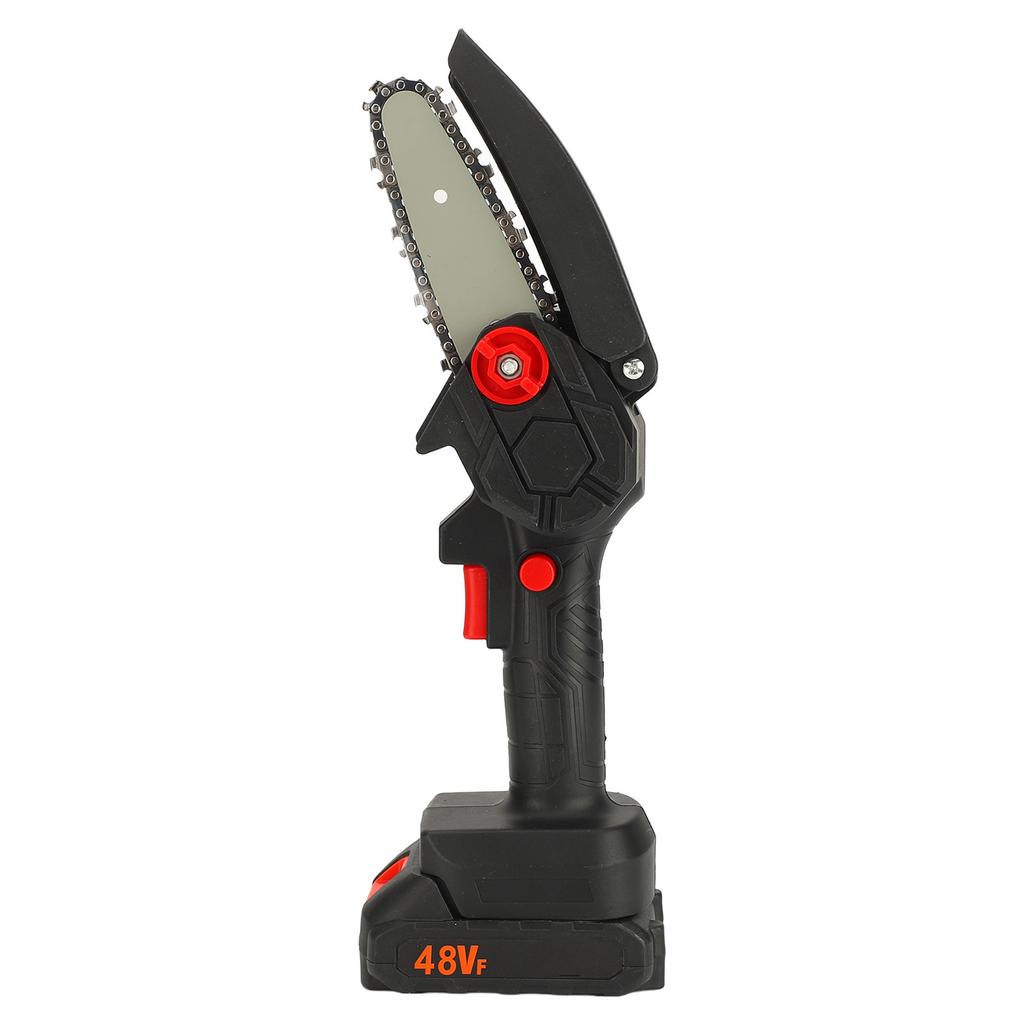 Mini 4in Chainsaw 3000RPM Handheld Rechargeable Portable Chain Saw for Household Woodworking Use