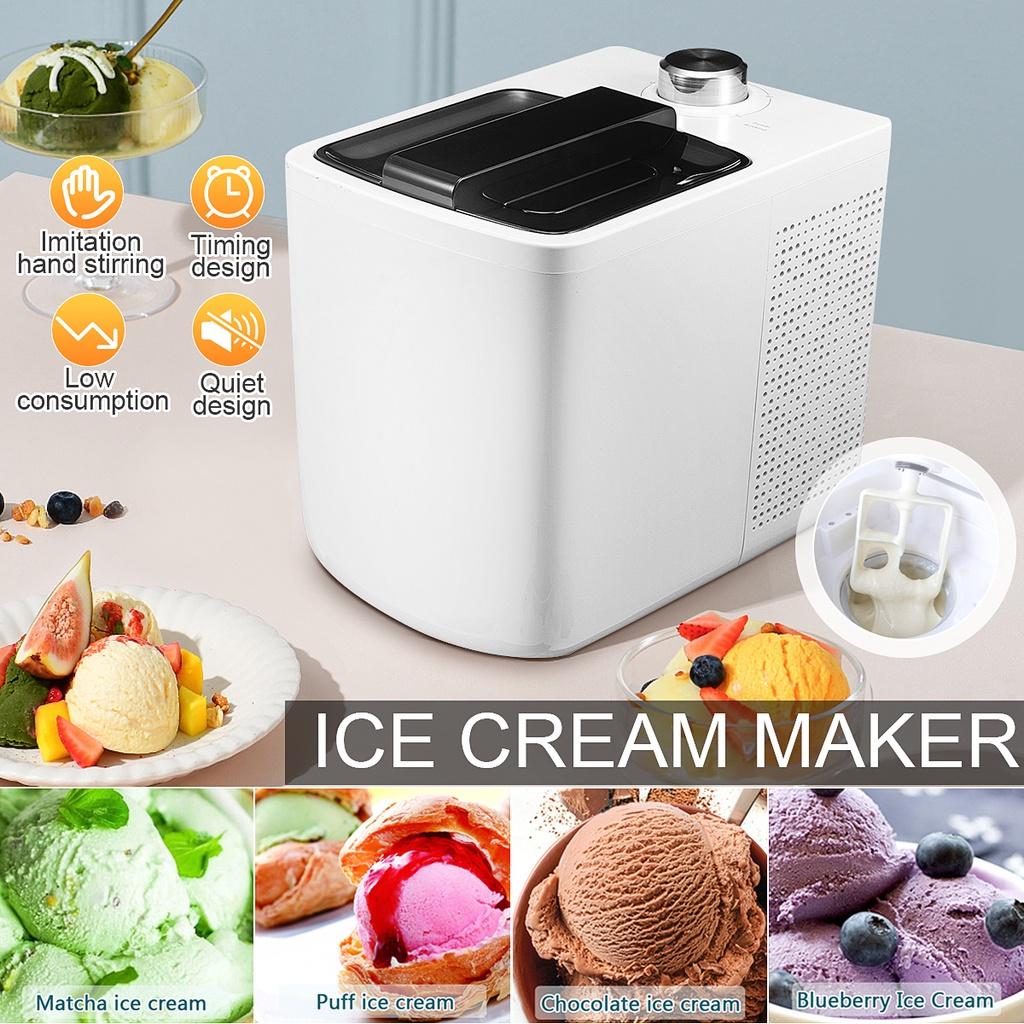 60W Soft Hard Italian Ice Cream Maker Machine 500ML Household Full Automatic Sorbet Fruit Dessert Yogurt Ice Maker