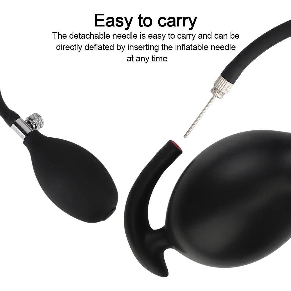 Prostata Massage Butt Plug Silikon Aufblasbare Anal Plug Anus Extender Dilatador Dildo Pumpe Super Große Erwachsene Sex Spielzeug