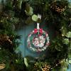 2025 Snowman Christmas Tree Ornament, Silver Rotatable Metal Hanging Decor