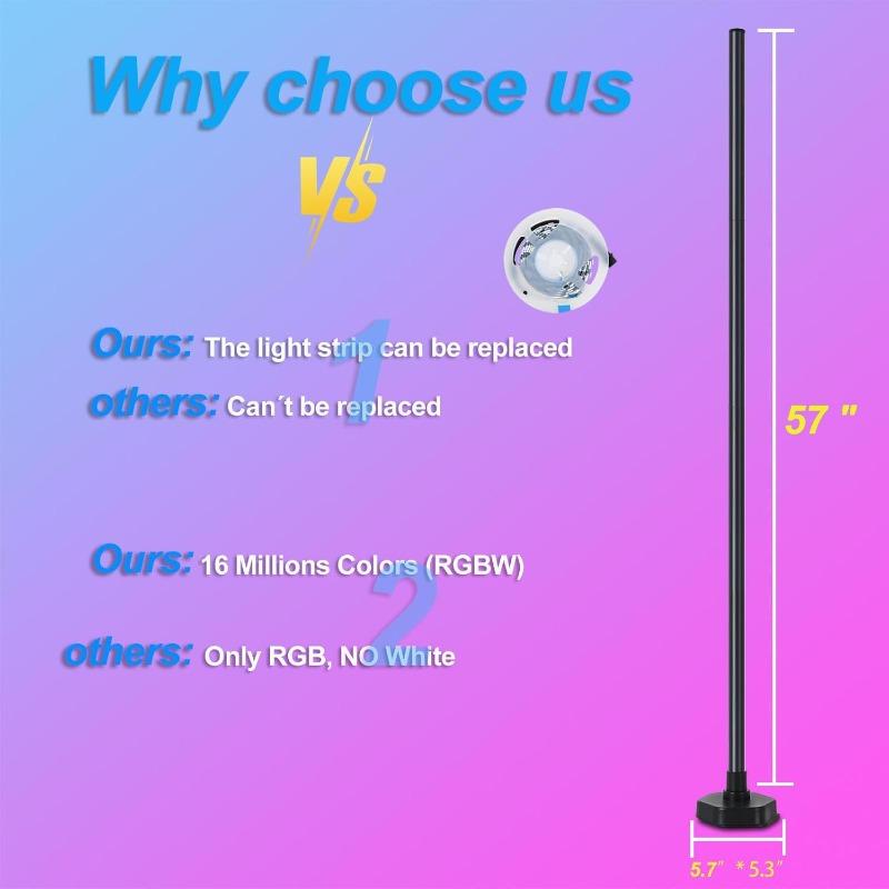 APP Remote Control Music Synchronization Timer 16 Million Smart Corner Lights LED Corner Lights for Gaming Rooms and Bedrooms