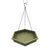Pet Feeder Hanging Bird Feeder Outdoor Pet Bird Feeding Tray Metal Hooks Hanging Bird Baths for Outdoors Pet Supplies