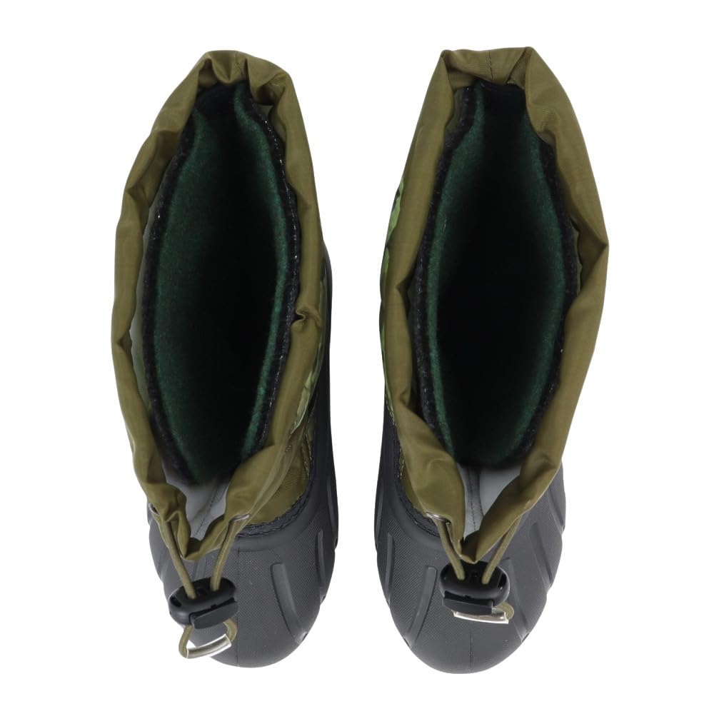 Sorel Flurry Youth Size Utility Savory Kids' Boots, Print, 20.0cm, Green,