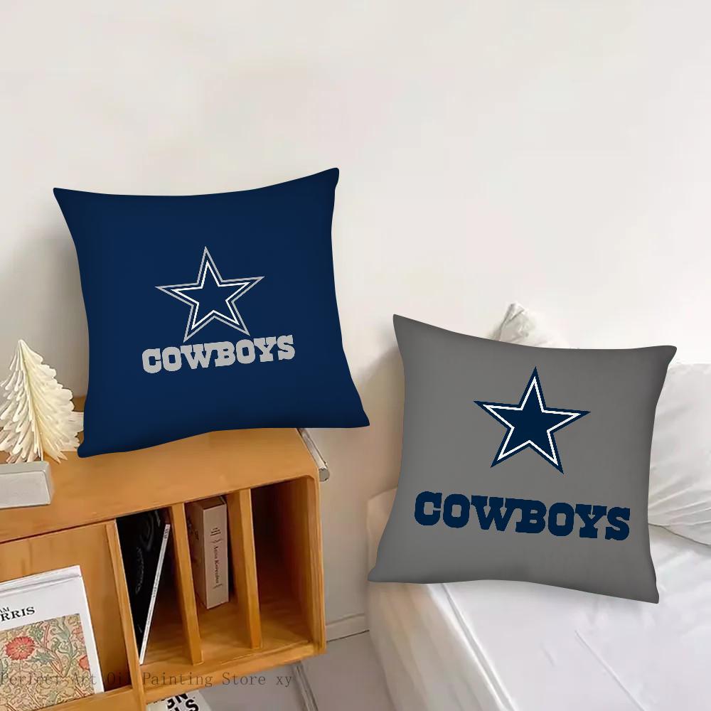 D-Dallas C-Cowboys Kissenbezug Modischer quadratischer Kissenbezug Schlafzimmer Sofa Zimmer Dekoration Freizeitkissenbezug