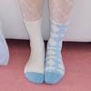 Trimarch Tri Triple Pattern Long Socks Light Blue