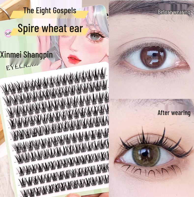 Lazy Trilogy Sunflower False Eyelashes: Pure Wild Fox Series, Little Devil & Small Flame Lower Lashes.