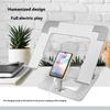 Double Purpose Foldable Laptop Stand Carbon Steel Phone Holder Adjustable Height Desktop Bracket for 8.4-11Inch Computers