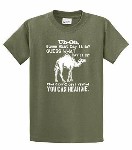 Funny Camel Youth Tee Shirt Guess What Day It is Hump Day Military Yl 3XL