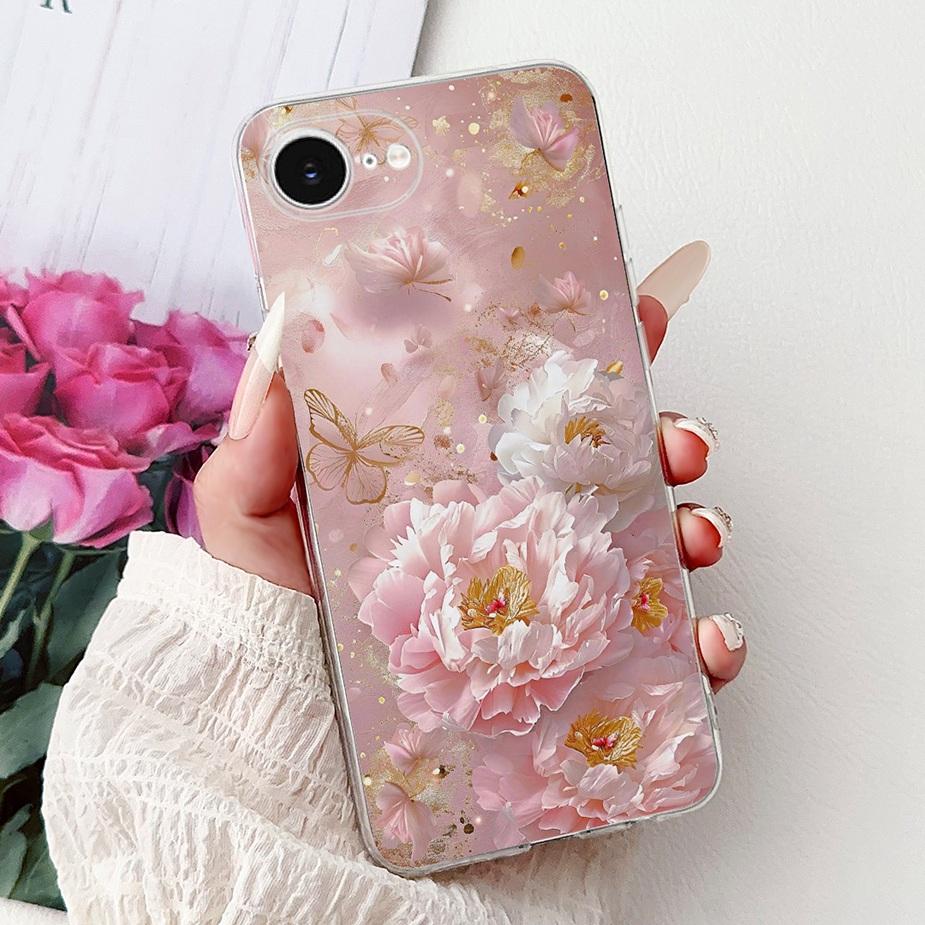 For Apple iPhone 16e Case Cute Cat Lion Painted Cover Soft Slim Phone Case For iPhone SE 4 SE4 2025 iPhone16e 5G Back Cover Bags