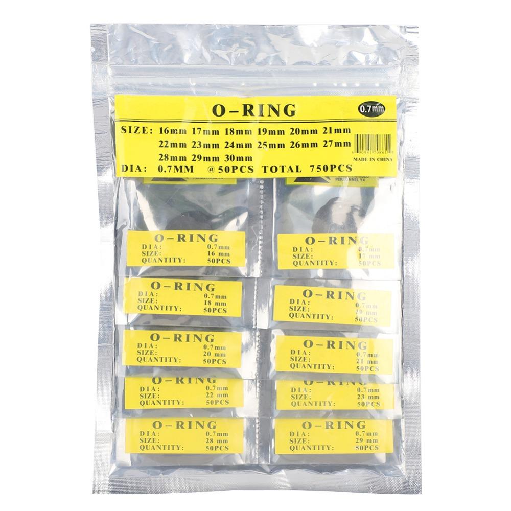 Waterproof Round Watch Gaskets Rubber Sealing 0.6mm Thickness O Ring Set 0.7mm Thickness 0.5mm Thickness Rubber Seal Washers