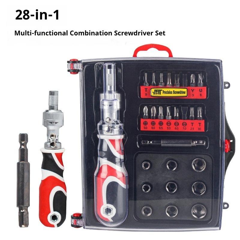 

28-in-1 Multi-Functional Repair Tool Set Screwdriver Combination Kit Home & Office Maintenance DIY Screwdriver Set