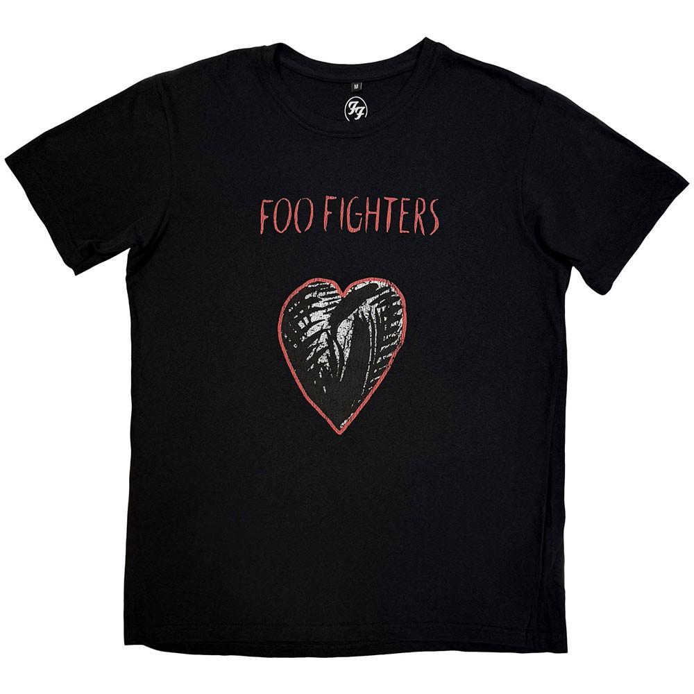 Foo Fighters Unisex Premium Carbon T-: One By One (Black) (Back Print) Size Unisex T-Shirt S