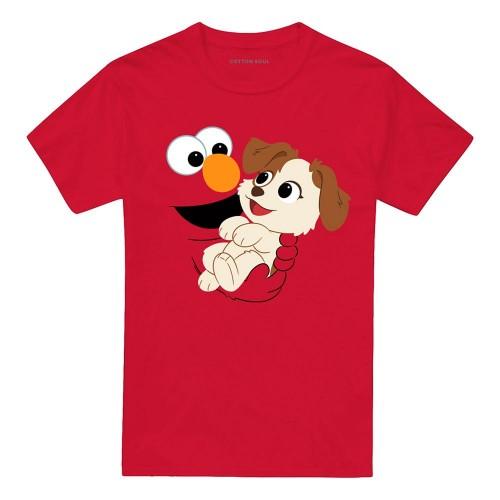 Sesame Street Unisex Adult Elmo & Tango Face T-Shirt