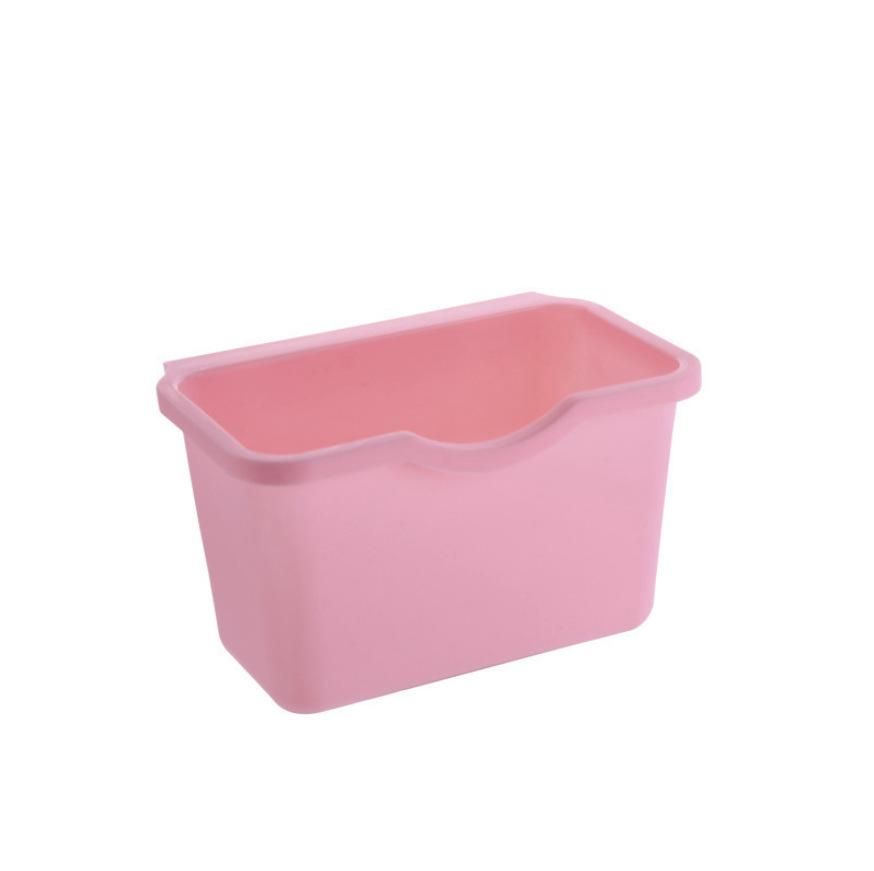 Kitchen Cabinet Door Hanging Trash Bin Container Plastic Waste Storage Basket for Home Use Easy Installation Durable Design