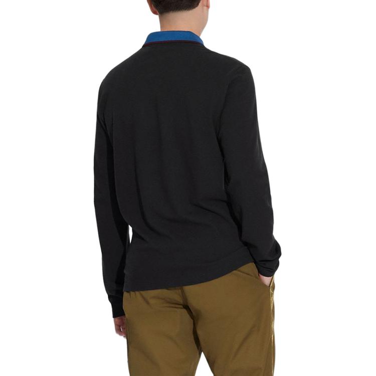 COACH Polo Shirts Men's Black Crew Neck Moderate Other 6660_BLK