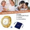 JEWELRYWE Ring Watch Number Dial Fashionable Men Women Accessory Ring Watch Birthday Christmas Gift Gold