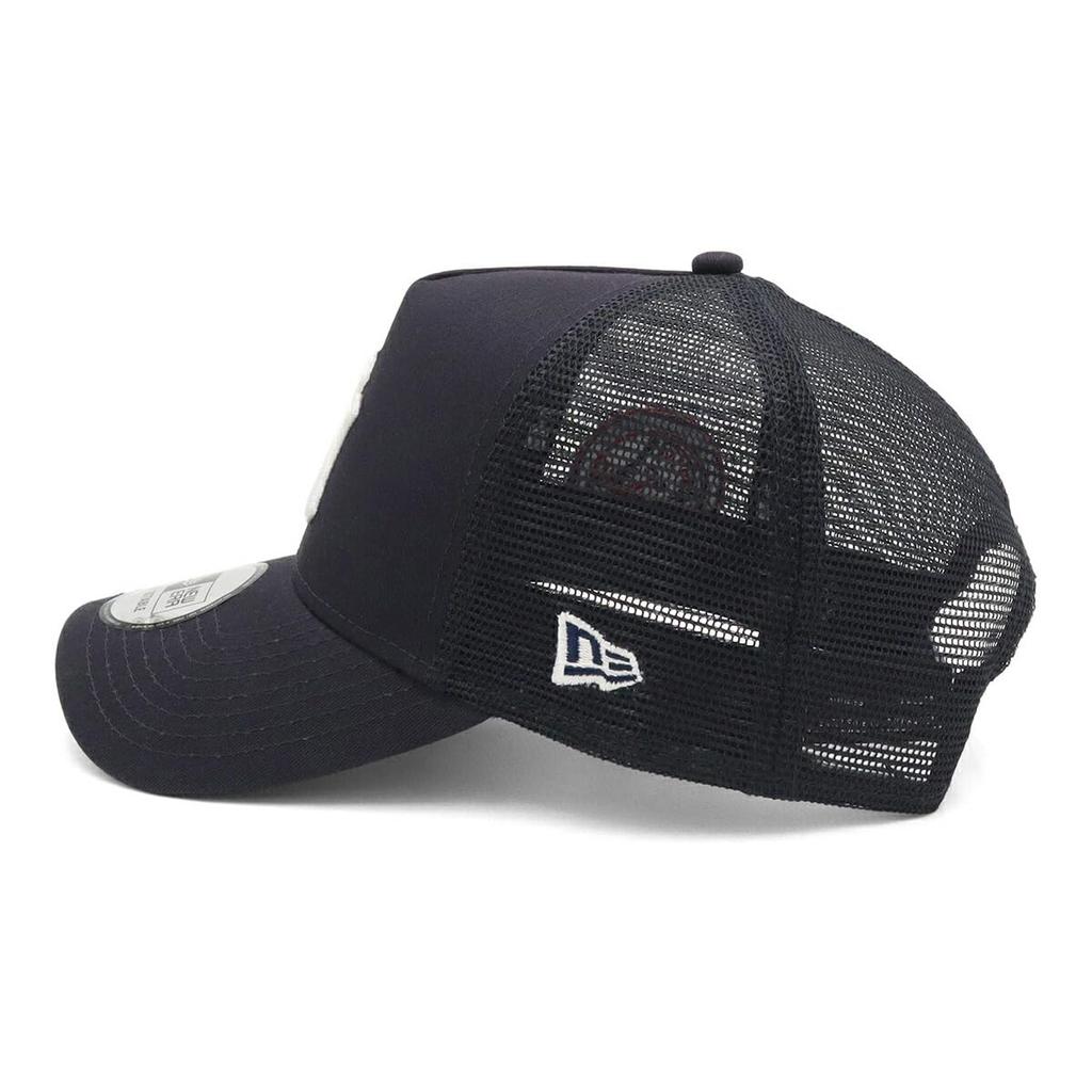 New Era Mesh Cap with MLB Side NY Free Size SL and NEYYAN NER36C9187 9FORTYA-Frame Patch, Navy, 940AFTR, SP, NVY, 14388606,