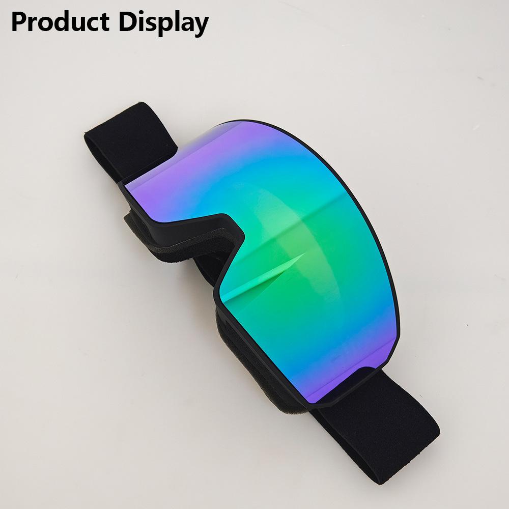 New ski goggles equipment, large cylindrical lens goggles, double-layer anti-fog, for mountaineering and snow activities, suitable for nearsighted