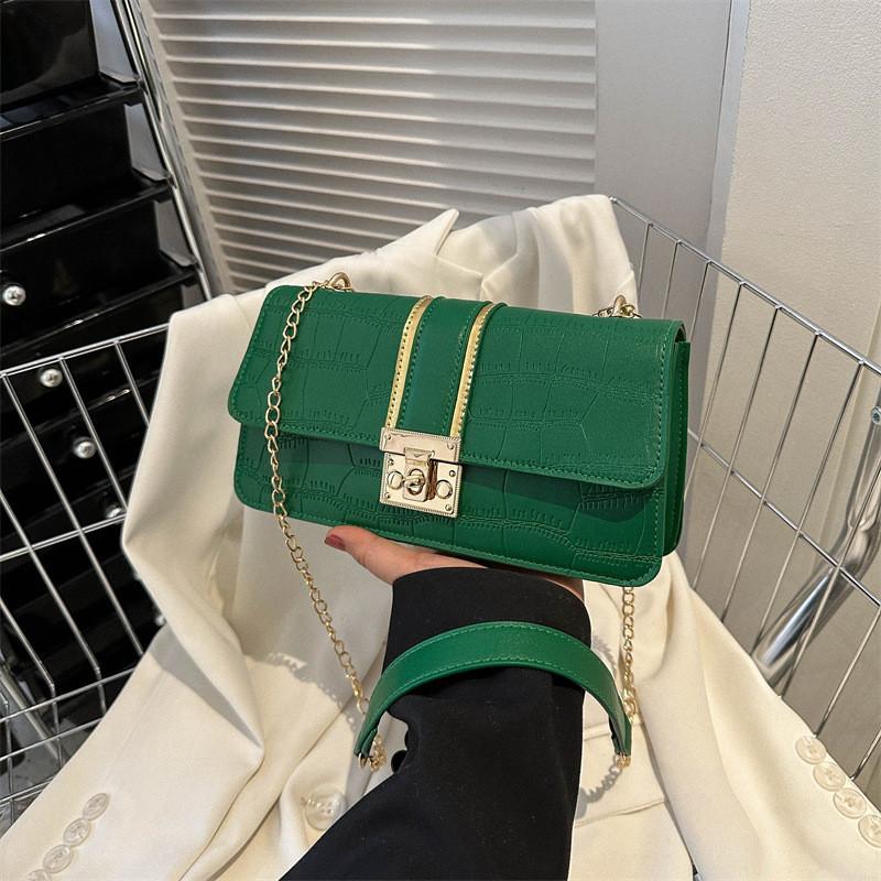 

Modern Simple Design Mini Handbag For Women In Black Beige White Pink And Green Green