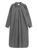 Xitao Casual Hollow Out Folds Long Sleeve Women Dress DMJ2729