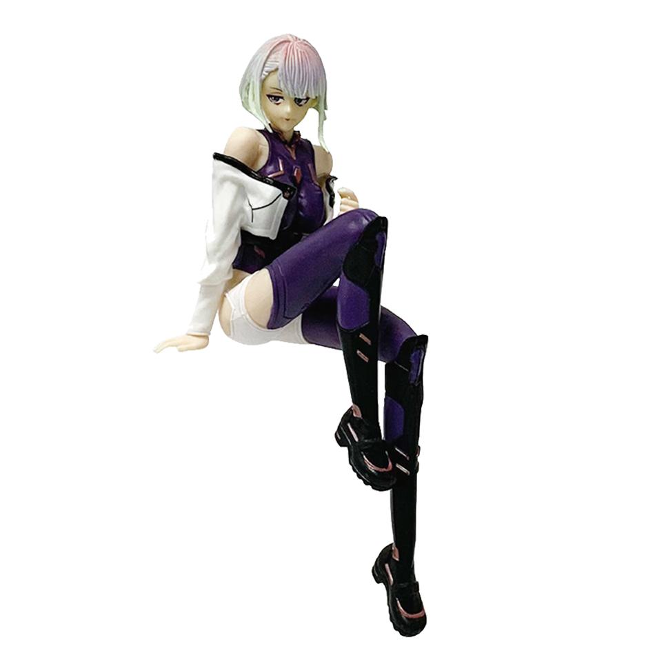 

Anime Game Figurine 17Cm Seated Position Lucy Rebecca Model Plaything Birthday Present Collection Aciton Figure Desk Decoration Gift