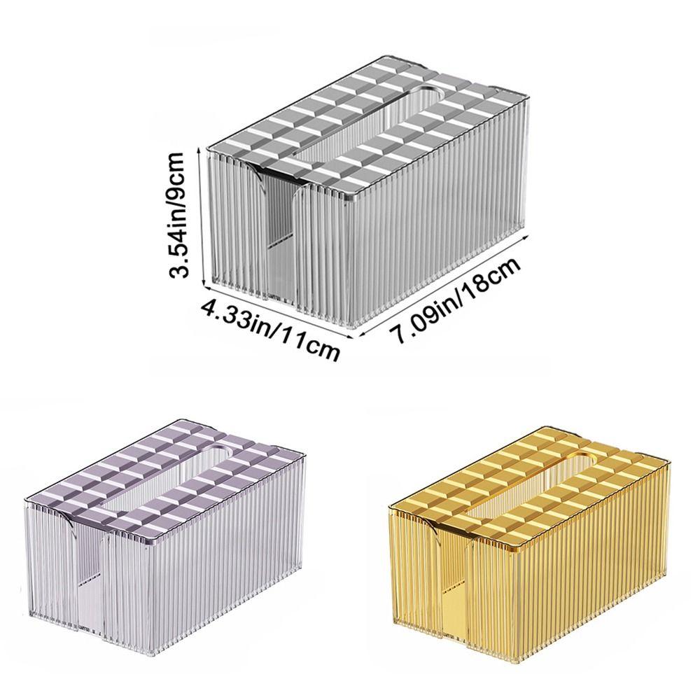 Plastic Luxury Napkin Holder Large Capacity Napkin Storage Box Tissue Storage Organizer  Bathroom