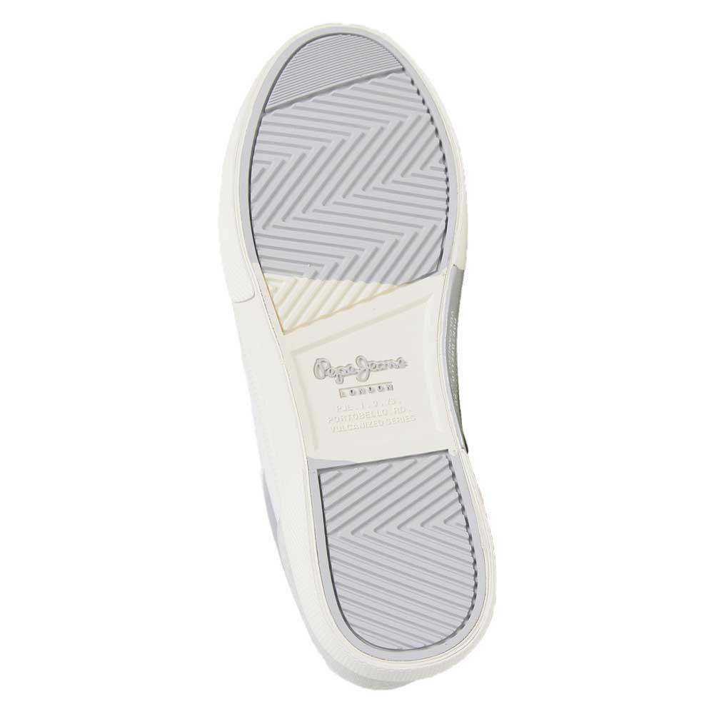 Pepe Jeans Kenton Court sneakers 90% polyurethane 10% suede leather white