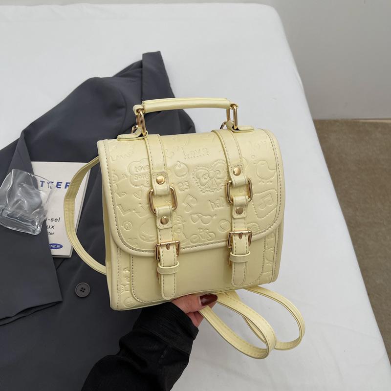 Backpack women's new spring and summer niche design sense retro fashion backpack is still trendy bag