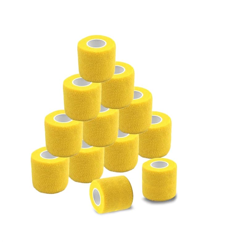 Self-adhesive tape, elastic bandage, stretchy, thick type, 12 rolls