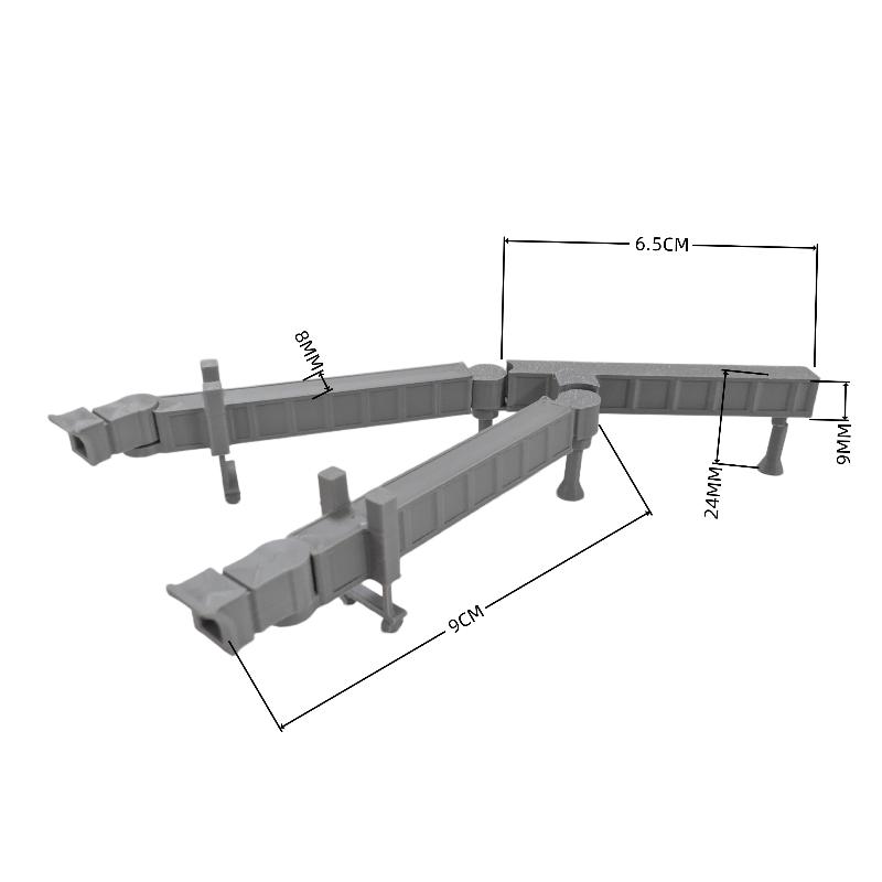 Static Airport Scene Model Kit 1:400 Double Corridor Bridge Airport Facilities Collectible Display Toy Desktop Decoration Gift