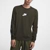 Nike Men's Logo Long-Sleeve T-Shirt Olive CI6215-355